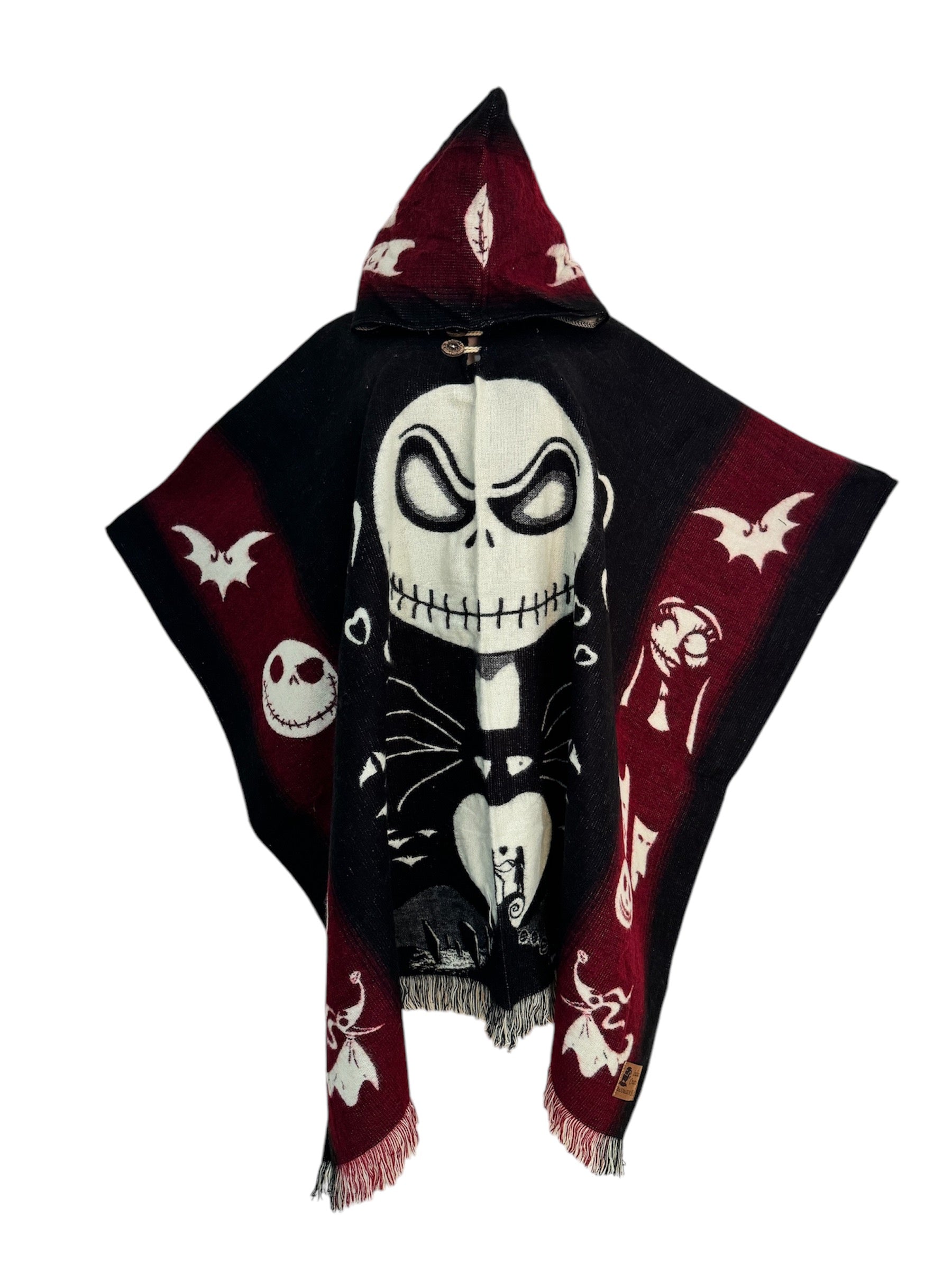 Jack high quality Skellington Wool Poncho