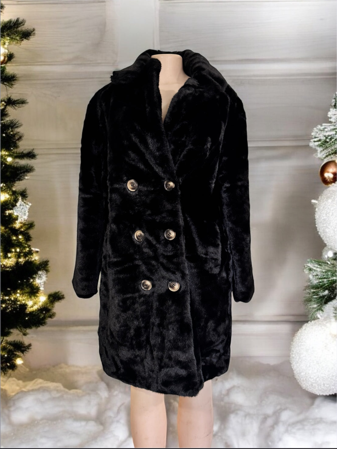 Black Teddy Coat